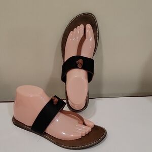 Seven7 Black and Brown Leather  Women's Sandals (sz 9)